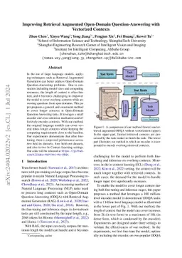 Improving Retrieval Augmented Open-Domain Question-Answering with
  Vectorized Contexts