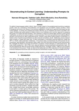 Deconstructing In-Context Learning: Understanding Prompts via Corruption