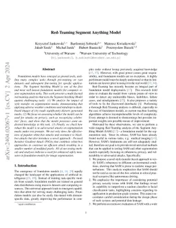 Red-Teaming Segment Anything Model