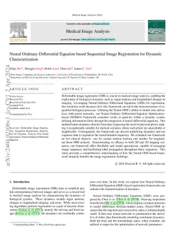 Neural Ordinary Differential Equation based Sequential Image
  Registration for Dynamic Characterization