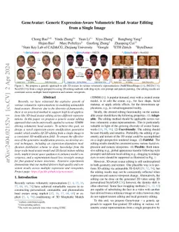 GeneAvatar: Generic Expression-Aware Volumetric Head Avatar Editing from
  a Single Image