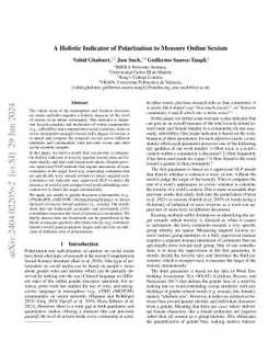 A Holistic Indicator of Polarization to Measure Online Sexism