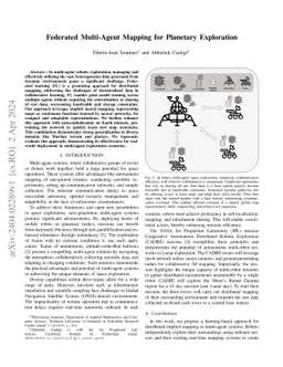 Federated Multi-Agent Mapping for Planetary Exploration