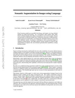 Semantic Augmentation in Images using Language