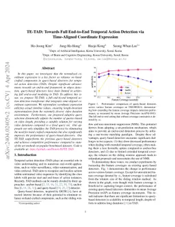 TE-TAD: Towards Full End-to-End Temporal Action Detection via
  Time-Aligned Coordinate Expression