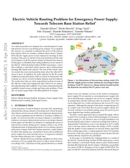 Electric Vehicle Routing Problem for Emergency Power Supply: Towards
  Telecom Base Station Relief