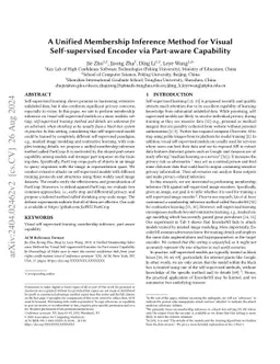 A Unified Membership Inference Method for Visual Self-supervised Encoder
  via Part-aware Capability