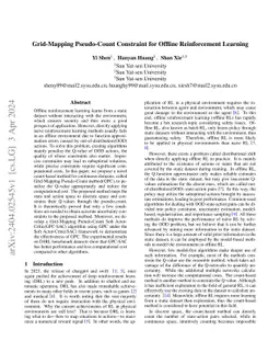 Grid-Mapping Pseudo-Count Constraint for Offline Reinforcement Learning