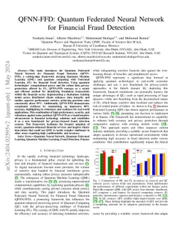 QFNN-FFD: Quantum Federated Neural Network for Financial Fraud Detection