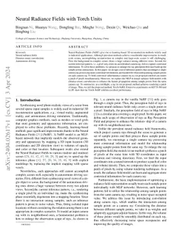 Neural Radiance Fields with Torch Units