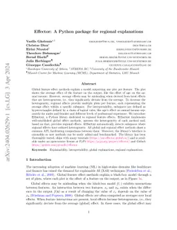 Effector: A Python package for regional explanations