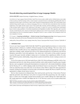 Towards detecting unanticipated bias in Large Language Models