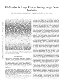 RS-Mamba for Large Remote Sensing Image Dense Prediction