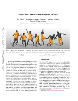 Design2Cloth: 3D Cloth Generation from 2D Masks