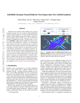 LiDAR4D: Dynamic Neural Fields for Novel Space-time View LiDAR Synthesis