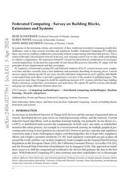 Federated Computing -- Survey on Building Blocks, Extensions and Systems