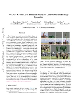 MULAN: A Multi Layer Annotated Dataset for Controllable Text-to-Image
  Generation