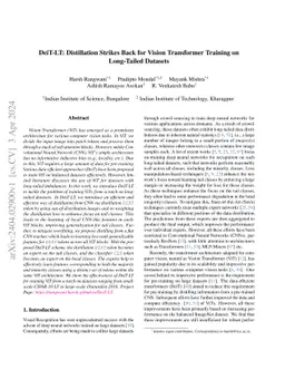 DeiT-LT Distillation Strikes Back for Vision Transformer Training on
  Long-Tailed Datasets