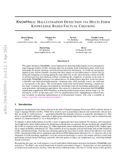 KnowHalu: Hallucination Detection via Multi-Form Knowledge Based Factual
  Checking