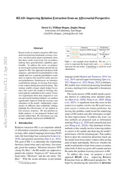 READ: Improving Relation Extraction from an ADversarial Perspective