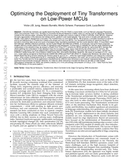 Optimizing the Deployment of Tiny Transformers on Low-Power MCUs