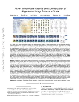 ASAP: Interpretable Analysis and Summarization of AI-generated Image
  Patterns at Scale
