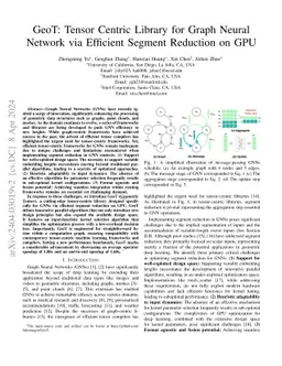 GeoT: Tensor Centric Library for Graph Neural Network via Efficient
  Segment Reduction on GPU