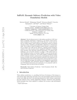 SalFoM: Dynamic Saliency Prediction with Video Foundation Models
