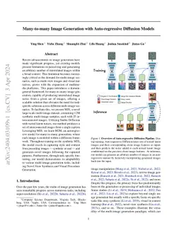 Many-to-many Image Generation with Auto-regressive Diffusion Models