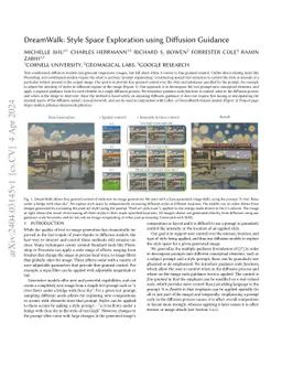 DreamWalk: Style Space Exploration using Diffusion Guidance