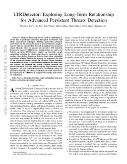 LTRDetector: Exploring Long-Term Relationship for Advanced Persistent
  Threats Detection
