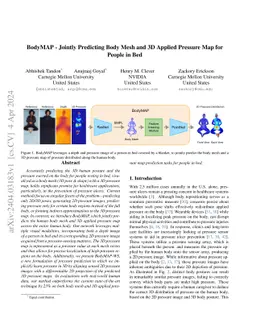 BodyMAP -- Jointly Predicting Body Mesh and 3D Applied Pressure Map for
  People in Bed