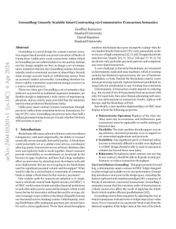 Groundhog: Linearly-Scalable Smart Contracting via Commutative
  Transaction Semantics