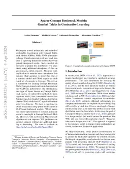 Sparse Concept Bottleneck Models: Gumbel Tricks in Contrastive Learning