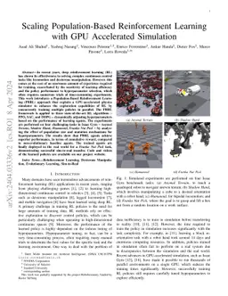 Benchmarking Population-Based Reinforcement Learning across Robotic Tasks with GPU-Accelerated Simulation