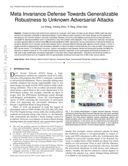 Meta Invariance Defense Towards Generalizable Robustness to Unknown
  Adversarial Attacks