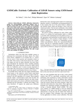 GMMCalib: Extrinsic Calibration of LiDAR Sensors using GMM-based Joint
  Registration