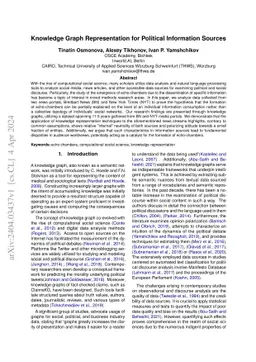 Knowledge Graph Representation for Political Information Sources