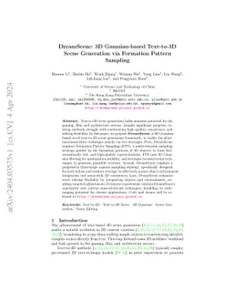 DreamScene: 3D Gaussian-based Text-to-3D Scene Generation via Formation
  Pattern Sampling