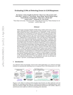 Evaluating LLMs at Detecting Errors in LLM Responses