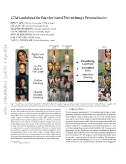 LCM-Lookahead for Encoder-based Text-to-Image Personalization