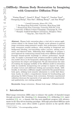 DiffBody: Human Body Restoration by Imagining with Generative Diffusion
  Prior