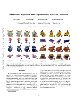 MVD-Fusion: Single-view 3D via Depth-consistent Multi-view Generation