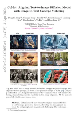 CoMat: Aligning Text-to-Image Diffusion Model with Image-to-Text Concept
  Matching