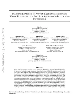 Machine Learning in Proton Exchange Membrane Water Electrolysis -- Part
  I: A Knowledge-Integrated Framework