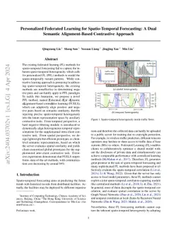 Personalized Federated Learning for Spatio-Temporal Forecasting: A Dual
  Semantic Alignment-Based Contrastive Approach