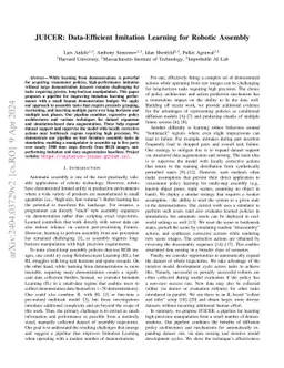 JUICER: Data-Efficient Imitation Learning for Robotic Assembly