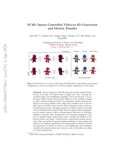 SC4D: Sparse-Controlled Video-to-4D Generation and Motion Transfer