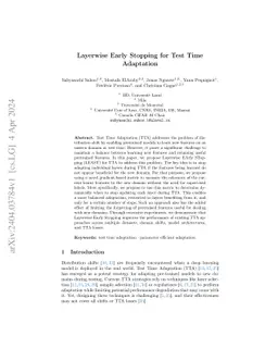 A Layer Selection Approach to Test Time Adaptation