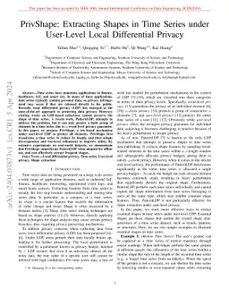 PrivShape: Extracting Shapes in Time Series under User-Level Local
  Differential Privacy
